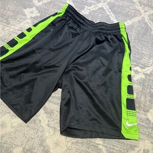 Nike Elite Dri-Fit Athletic Shorts Mens Medium Black Neon Green